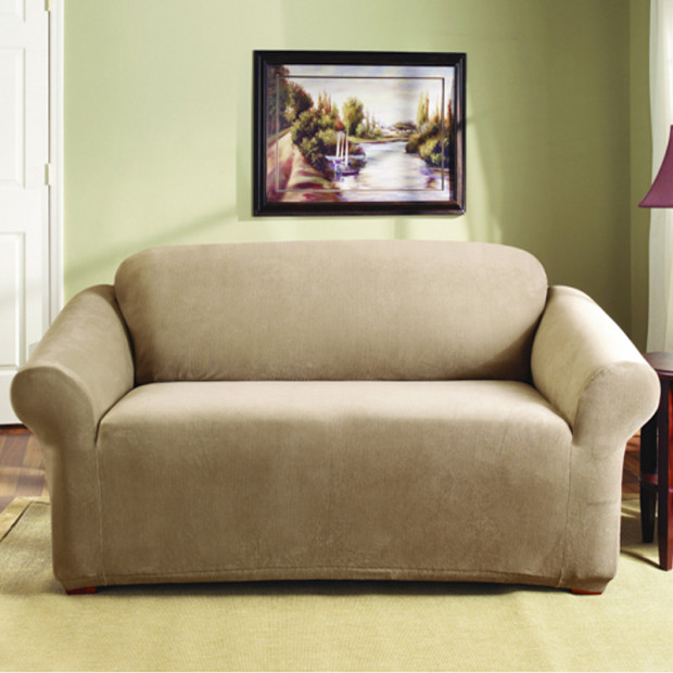 Sure Fit 2 Seater Pearson Sofa Cover - Dark Flax