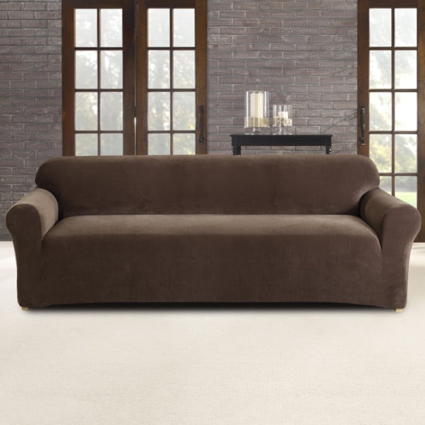 Sure Fit 3 Seater Pearson Sofa Cover - Coffee