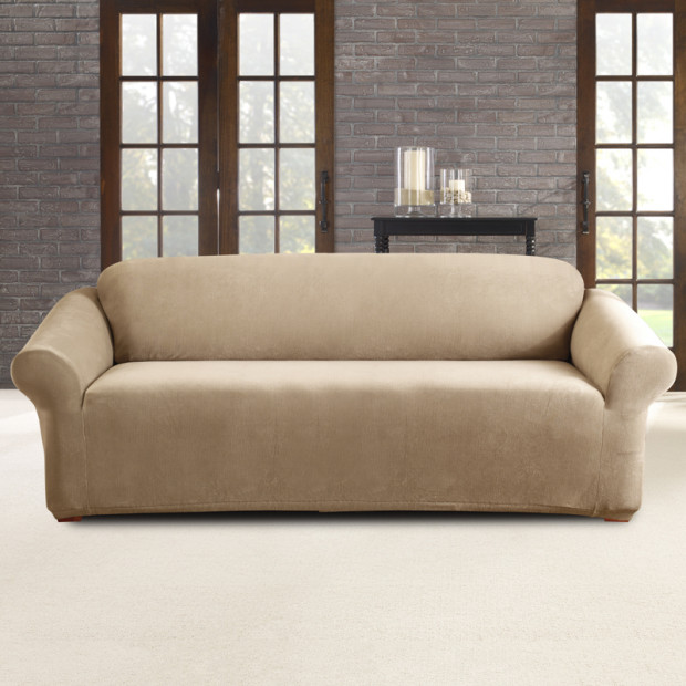 Sure Fit 3 Seater Pearson Sofa Cover - Dark Flex