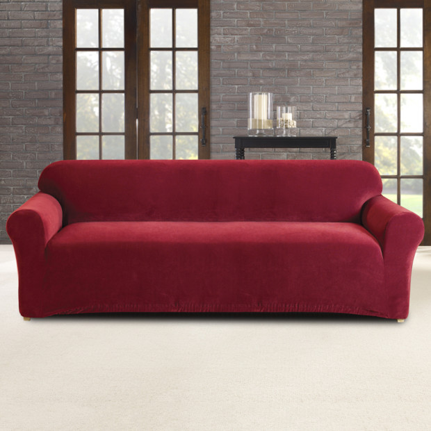 Sure Fit 3 Seater Pearson Sofa Cover - Red