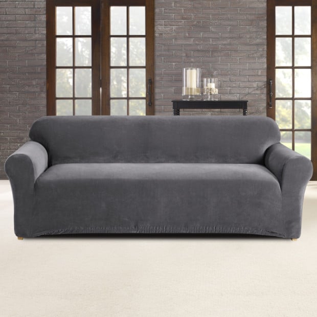 Sure Fit 3 Seater Pearson Sofa Cover - Slate