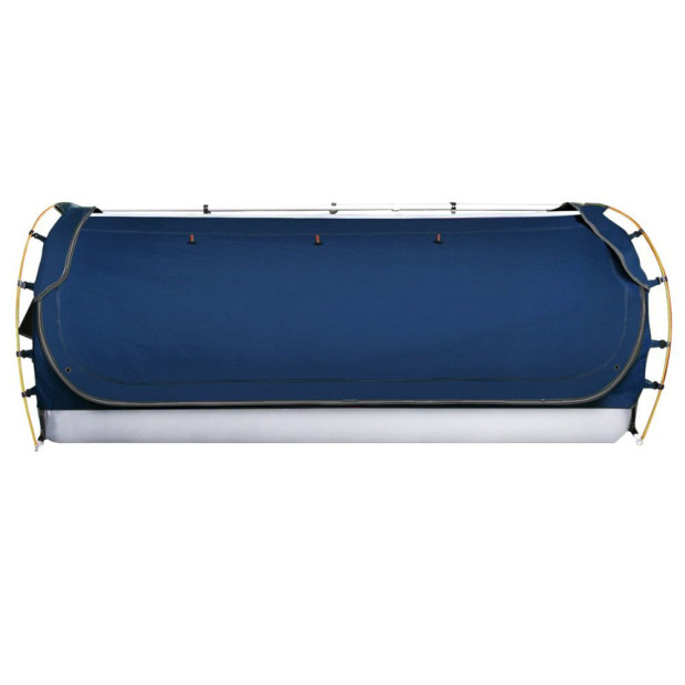 Swag King Single Camping Canvas Free Standing Swags Blue Dome Tent Image 3