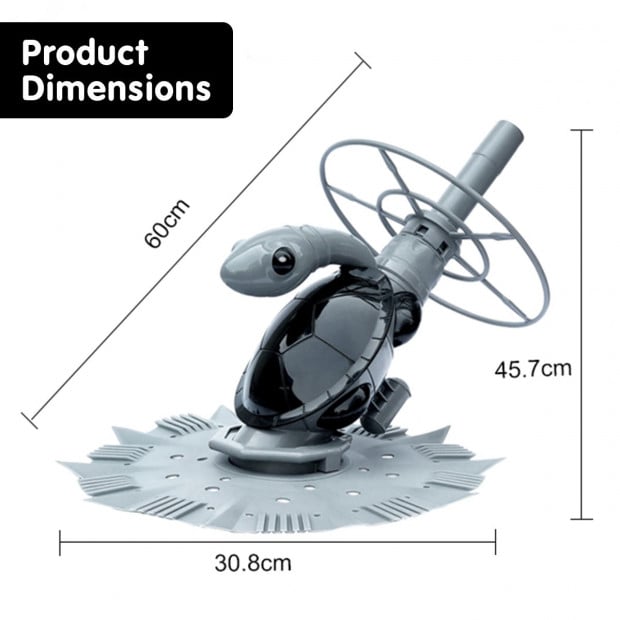 Automatic Swimming Pool Vacuum Cleaner Leaf Eater Turtle Image 4