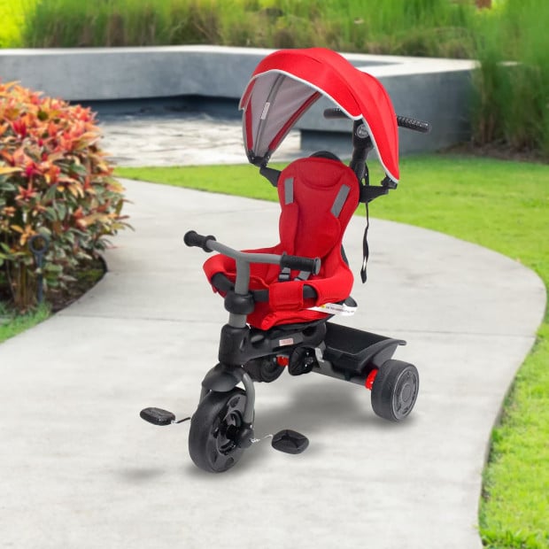 Veebee Explorer 3-Stage Kids Trike with Canopy - Red Image 6