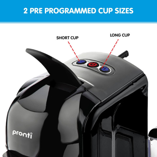 Pronti Breakfast Set with HomeMaid Coffee Machine, Silver Noir Toaster & Kettle Image 10