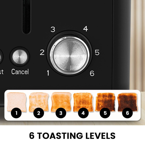 Pronti Breakfast Set with HomeMaid Coffee Machine, Silver Noir Toaster & Kettle Image 12