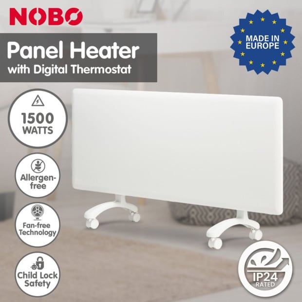 Nobo 1500W Electric Panel Heater - Refurbished