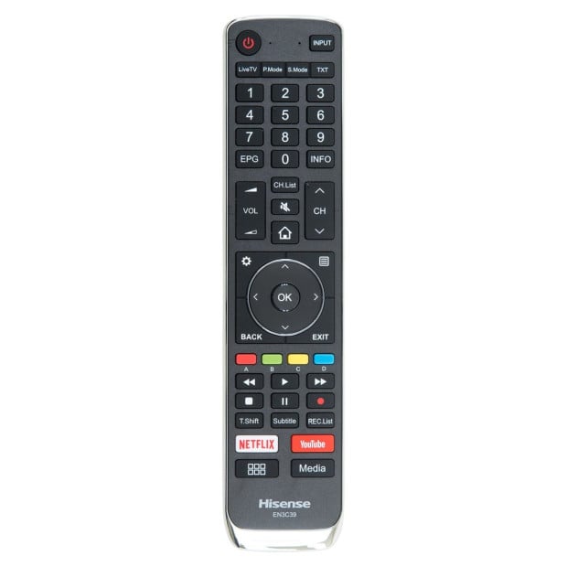 Genuine Hisense TV Remote Control T208869 EN3C39 Image 2