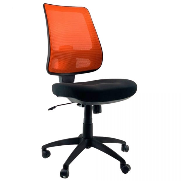 VELOX ORANGE Mesh Office Task Chair Bump Seat Comfort & Perfect Base Image 2