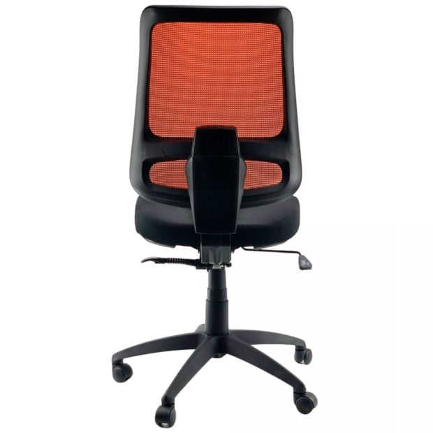 VELOX ORANGE Mesh Office Task Chair Bump Seat Comfort & Perfect Base Image 4