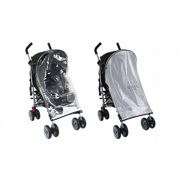 Vee Bee T3 Stroller Pram with Mesh and Storm Cover Image 2