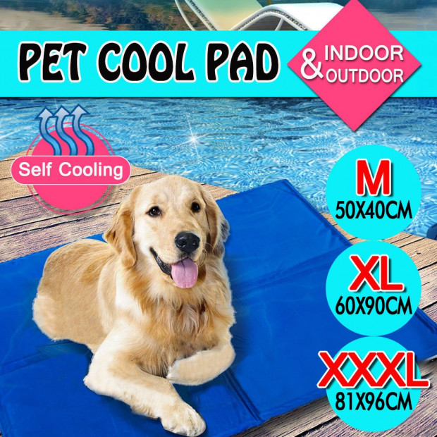 Pet Bed Self Cooling Gel Mat Size Medium 50x40 Cm