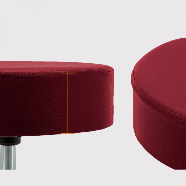 Hairdressing Salon Hydraulic Stool Barber Swivel Burgundy Image 4