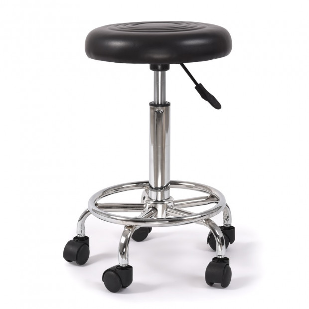 Hairdressing Salon Hydraulic Stool Barber Swivel Black Image 2