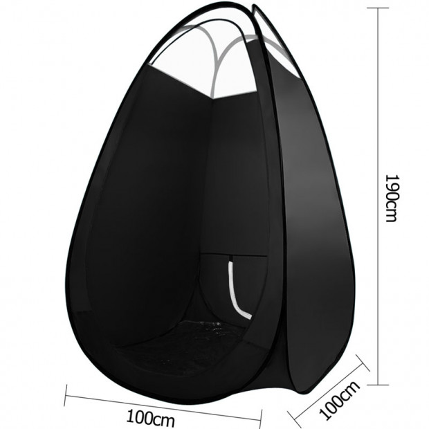 Large Black Pop Up Spray Tan Tent Tanning Mobile Booth Image 6