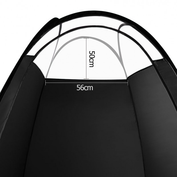 Large Black Pop Up Spray Tan Tent Tanning Mobile Booth Image 3