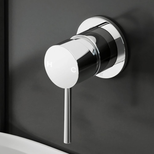 Bathroom Mixer Shower Wall Tap Faucet Basin Sink Bathtub Brass Chrome Image 8