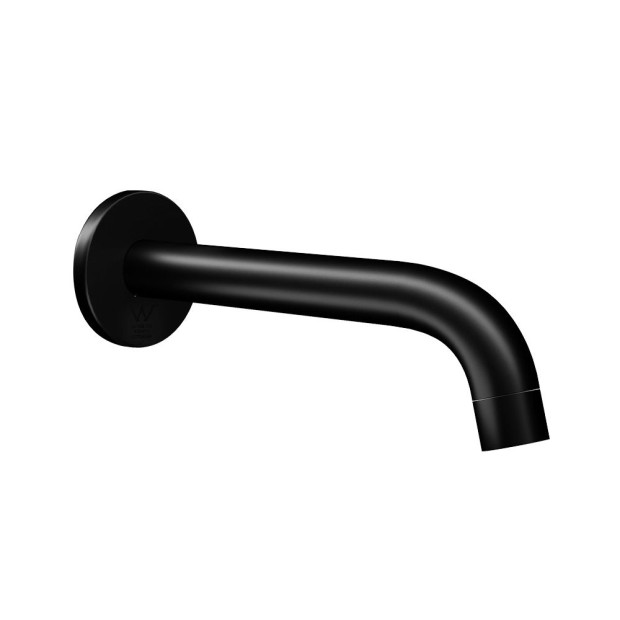 Bathroom Spout Wall Mounted Faucet Basin Sink Laundry Bathtub Black Image 3