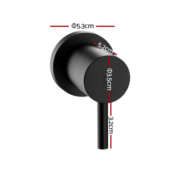 Bathroom Tap Shower Twin Tap Faucet Basin Sink Bath Swivel Black Image 2