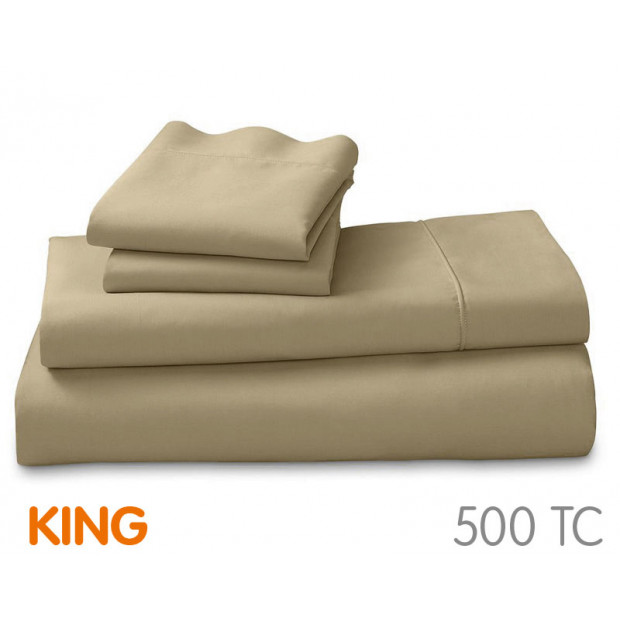 500tc Cotton Rich King Sheet Set Image 5