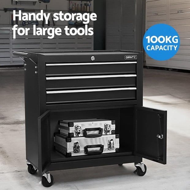 Tool Chest Trolley 12 Drawers Storage Cabinet Toolbox Image 5