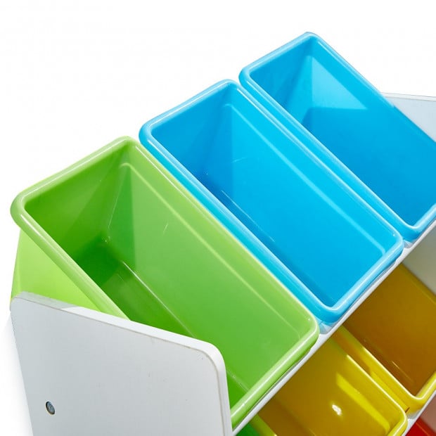 3-tier Kids Toy Organiser 9 Bins Image 4