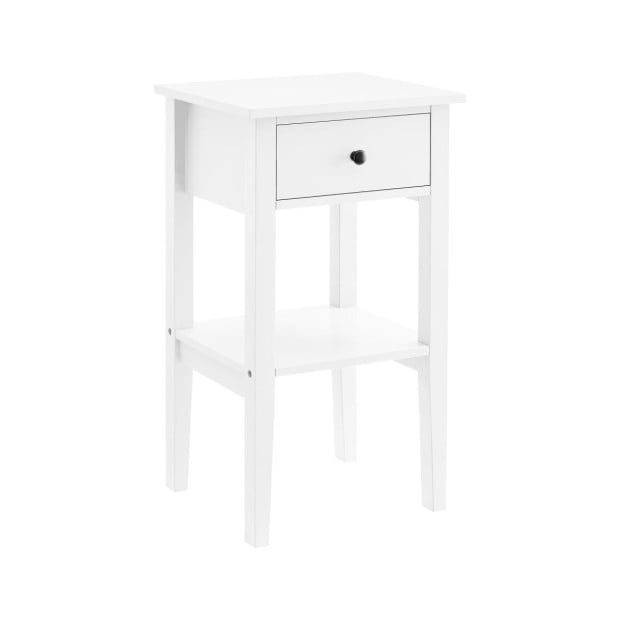 Sarantino Rue Bedside Table in White Image 2