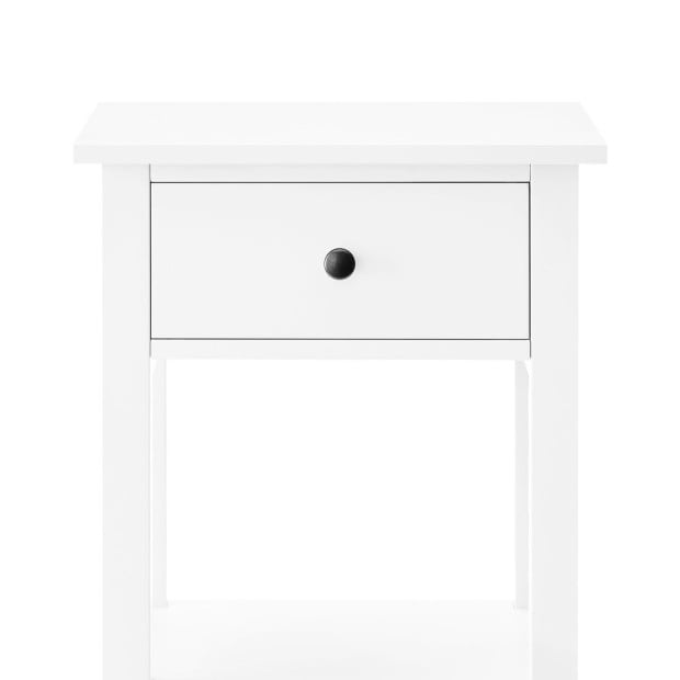 Sarantino Rue Bedside Table in White Image 5