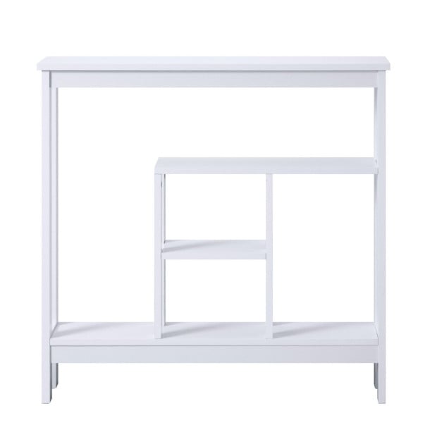 Sarantino Julian Console Table in White Image 2