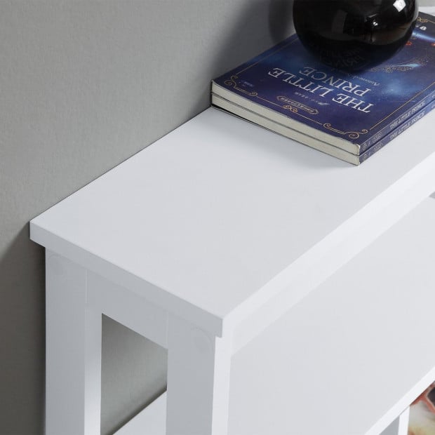 Sarantino Julian Console Table in White Image 6
