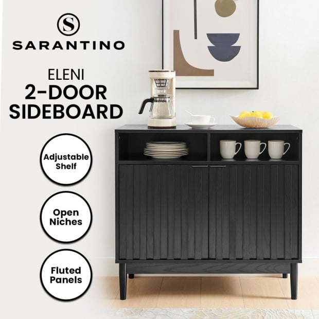 Sarantino Eleni 2-Door Sideboard - Black