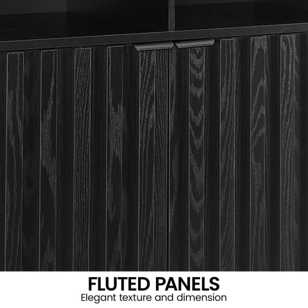 Sarantino Eleni 2-Door Sideboard - Black Image 6