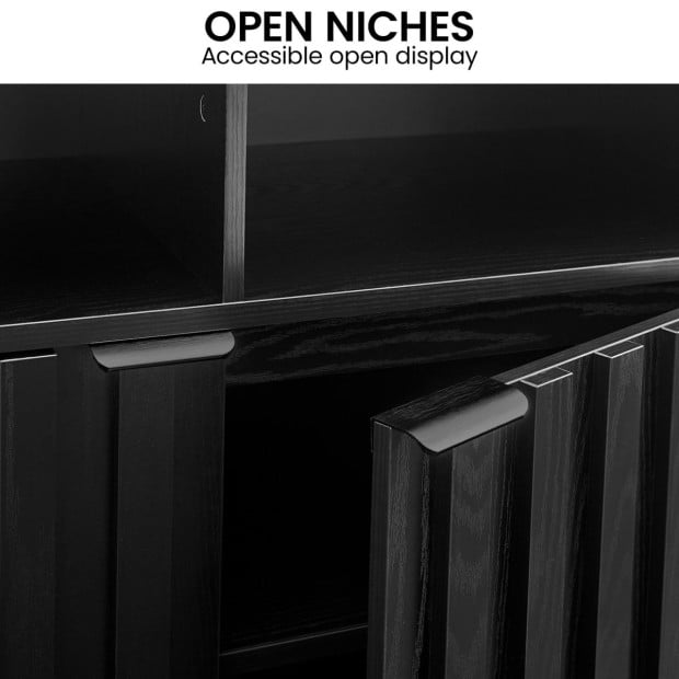 Sarantino Eleni 2-Door Sideboard - Black Image 8