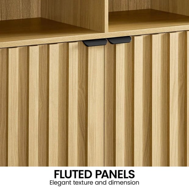 Sarantino Eleni 2-Door Sideboard - Natural Image 5