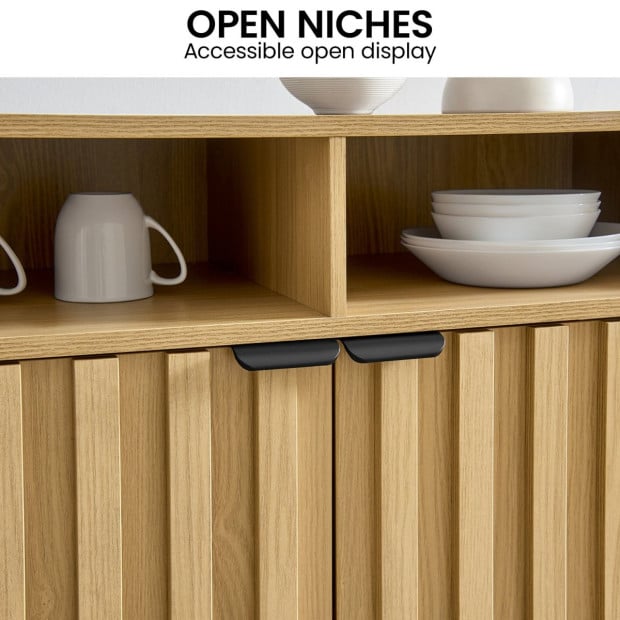 Sarantino Eleni 2-Door Sideboard - Natural Image 7