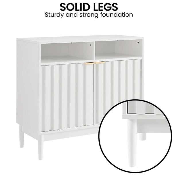 Sarantino Eleni 2-Door Sideboard - White Image 9