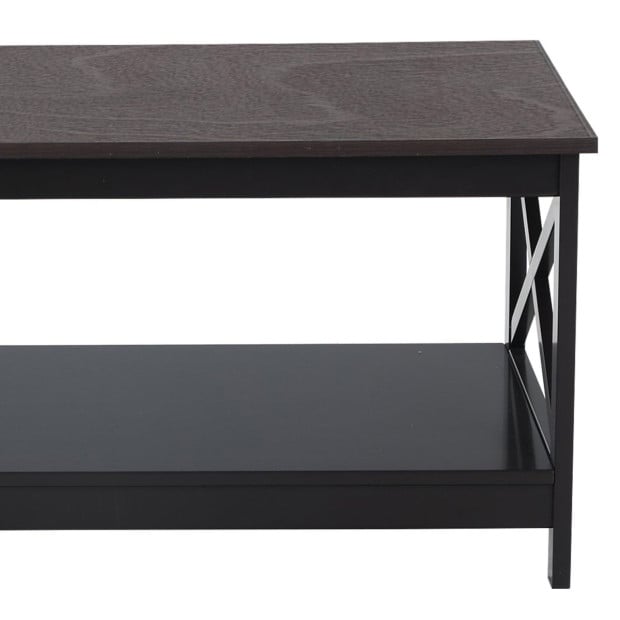 Sarantino Irene Black Cross Coffee Table Image 6