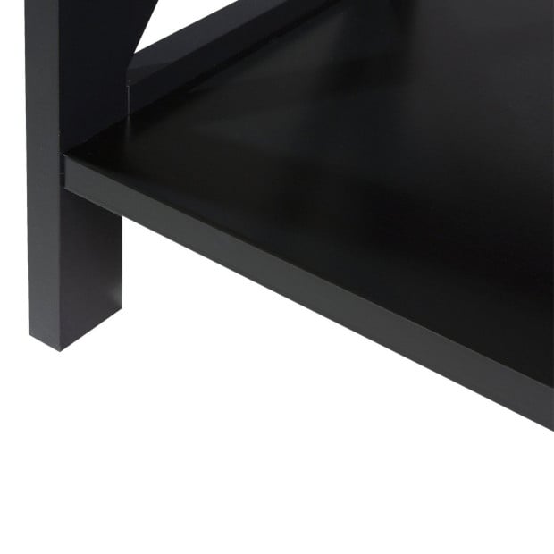 Sarantino Daphne 5-Tier Cross Panel Bookshelf Image 7