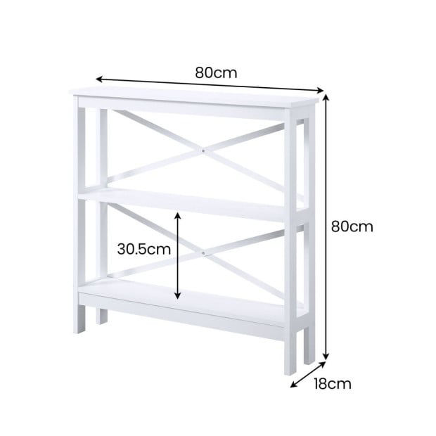 Sarantino Faustine Thin Cross Console Table Image 3