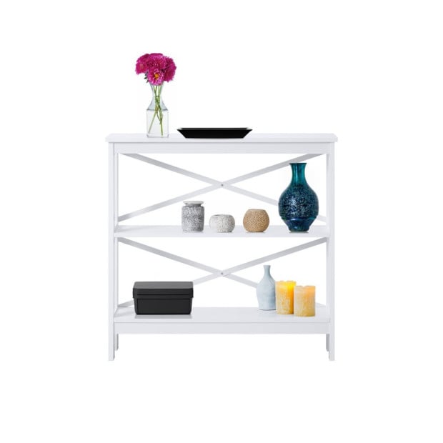 Sarantino Faustine Thin Cross Console Table Image 7