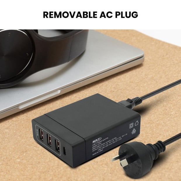 MXT 72W Multi USB Port Travel Charger Station Image 6