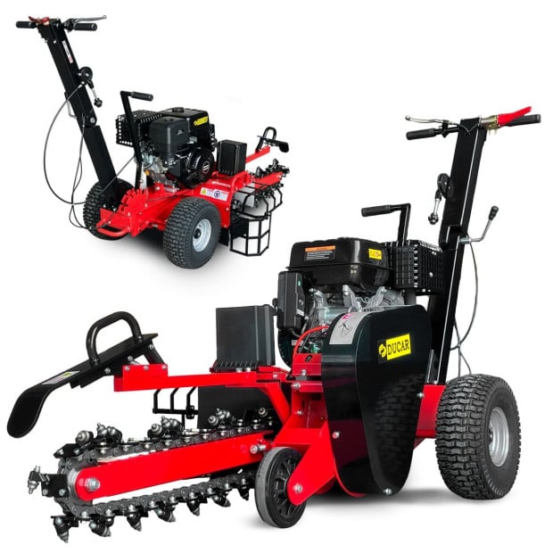 Ducar Trench Digger 457cc 18HP 4-Stroke Key Start, Petrol Trencher Machine Image 2