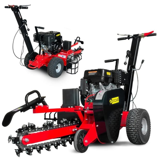 Ducar Trench Digger 457cc 18HP 4-Stroke Key Start, Petrol Trencher Machine Image 4