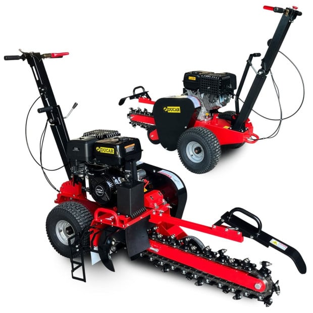 Ducar Trench Digger 457cc 18HP 4-Stroke Key Start, Petrol Trencher Machine Image 11