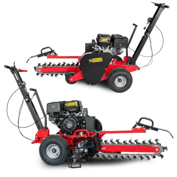 Ducar Trench Digger 457cc 18HP 4-Stroke Key Start, Petrol Trencher Machine Image 7