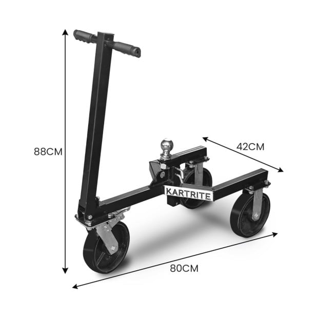 Kartrite Trailer Dolly 1500kg (3500lbs) Capacity Heavy-Duty Carbon Steel 8-Inch Wheels Image 4