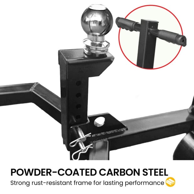 Kartrite Trailer Dolly 1500kg (3500lbs) Capacity Heavy-Duty Carbon Steel 8-Inch Wheels Image 6