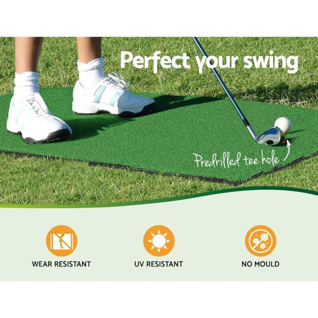 Golf Practice Net And Training Mat Set Cage Training Aid Hitting Mat Image 7