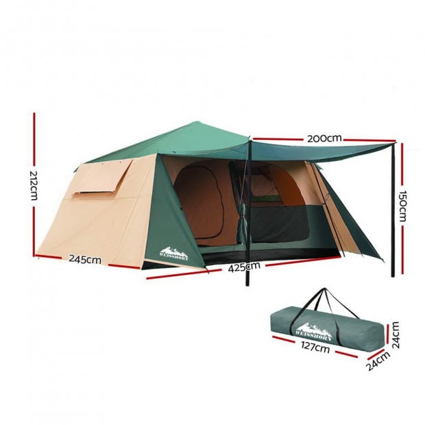 Instant Up Camping Tent 8 Person Pop up Tents Family Hiking Dome Camp Image 2