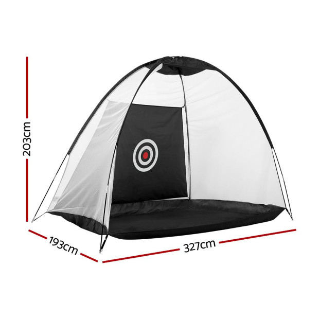 3m Golf Practice Net Tent Portable Training Aid Driving Target Mat Image 2